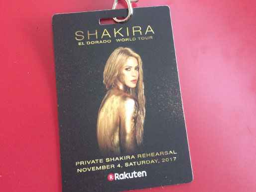 Private rehersal Shakira Barcelona