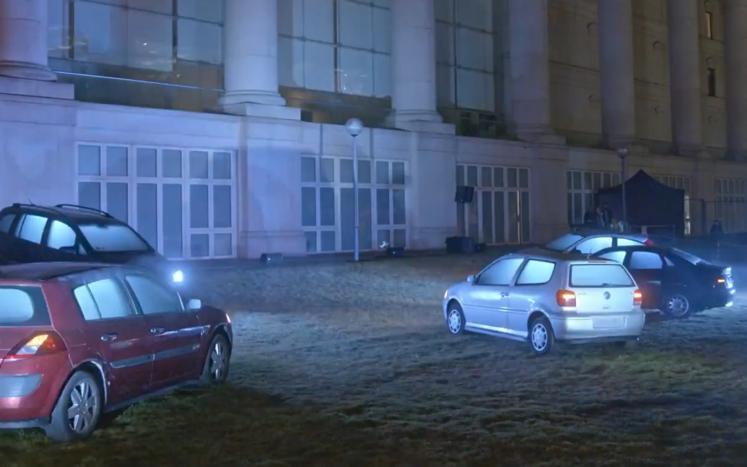 Traffic Jam Zoom, light-sound installation 2025